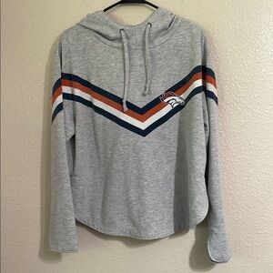 Denver Broncos Team Apparel  round hem hoodie